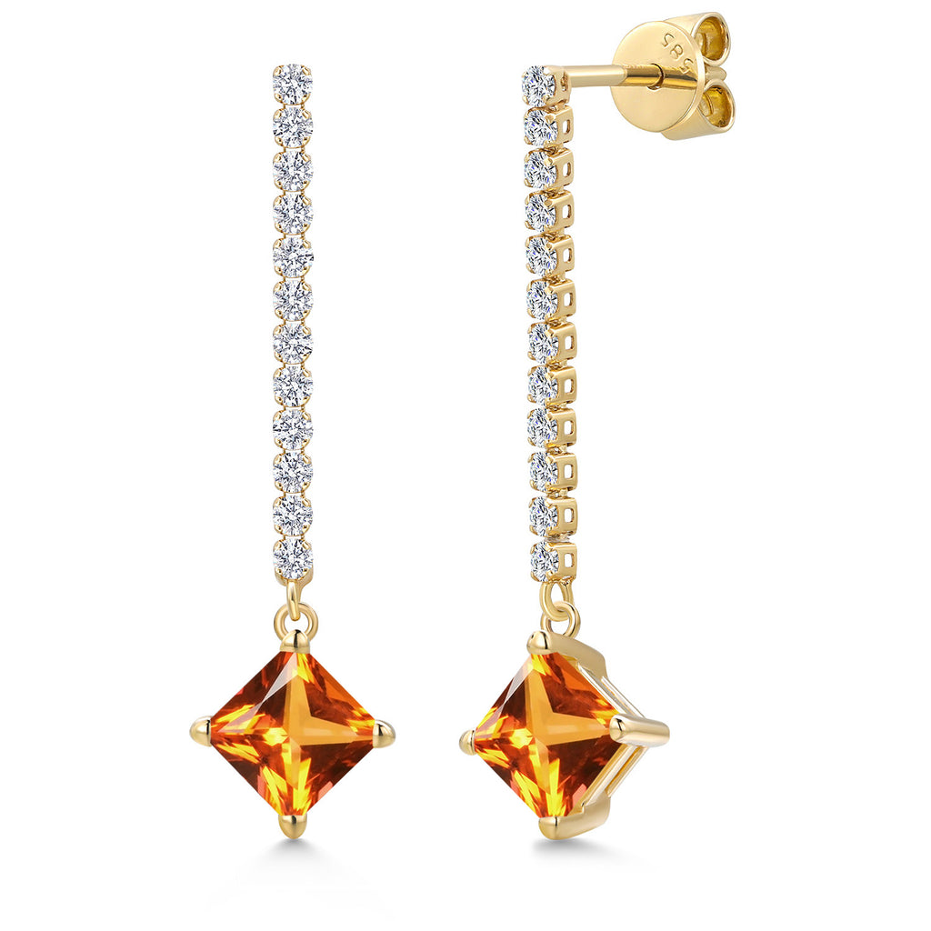 Poppy Topaz - November_Earrings in 14K Yellow Gold