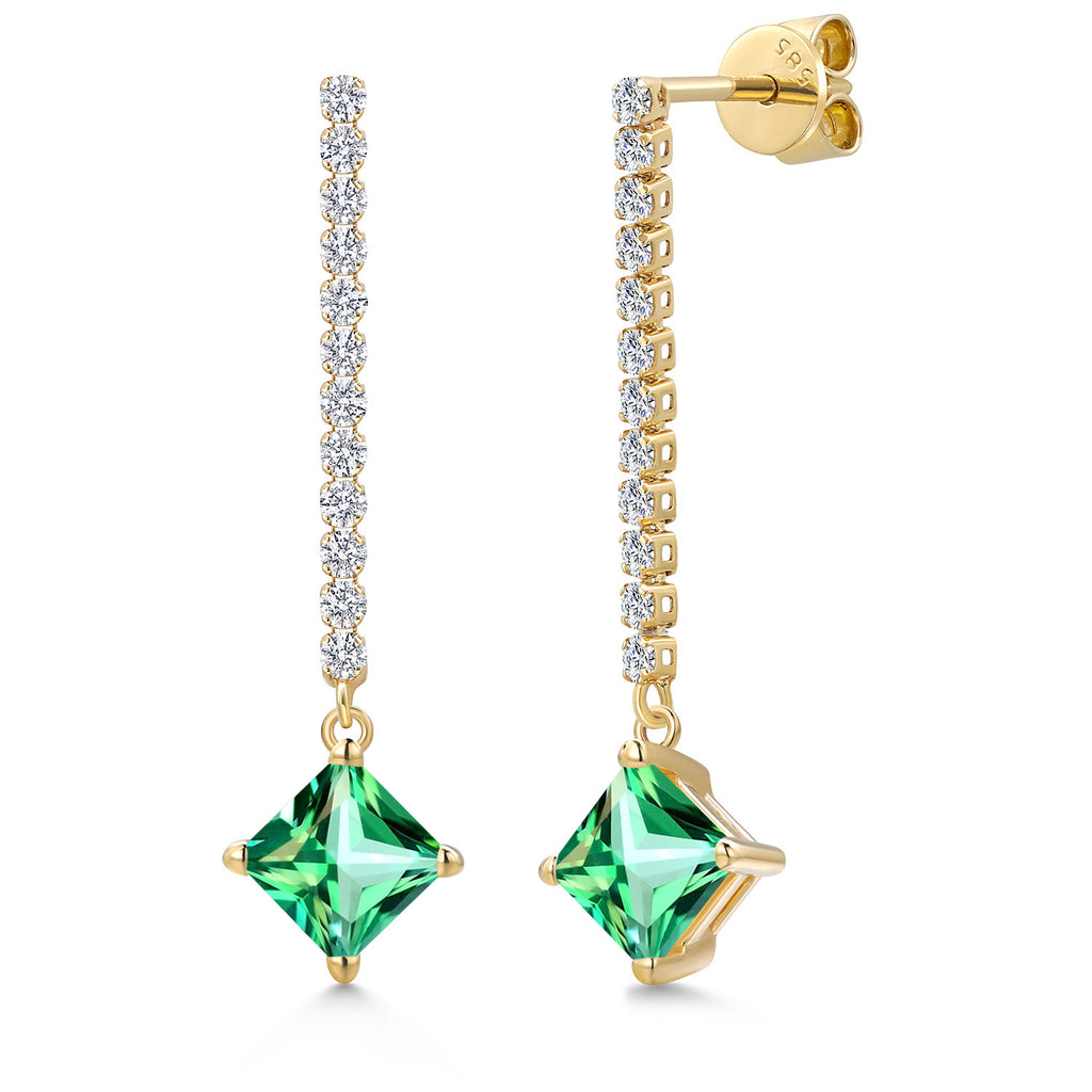 Rainforest Topaz - November_Earrings in 14K Yellow Gold