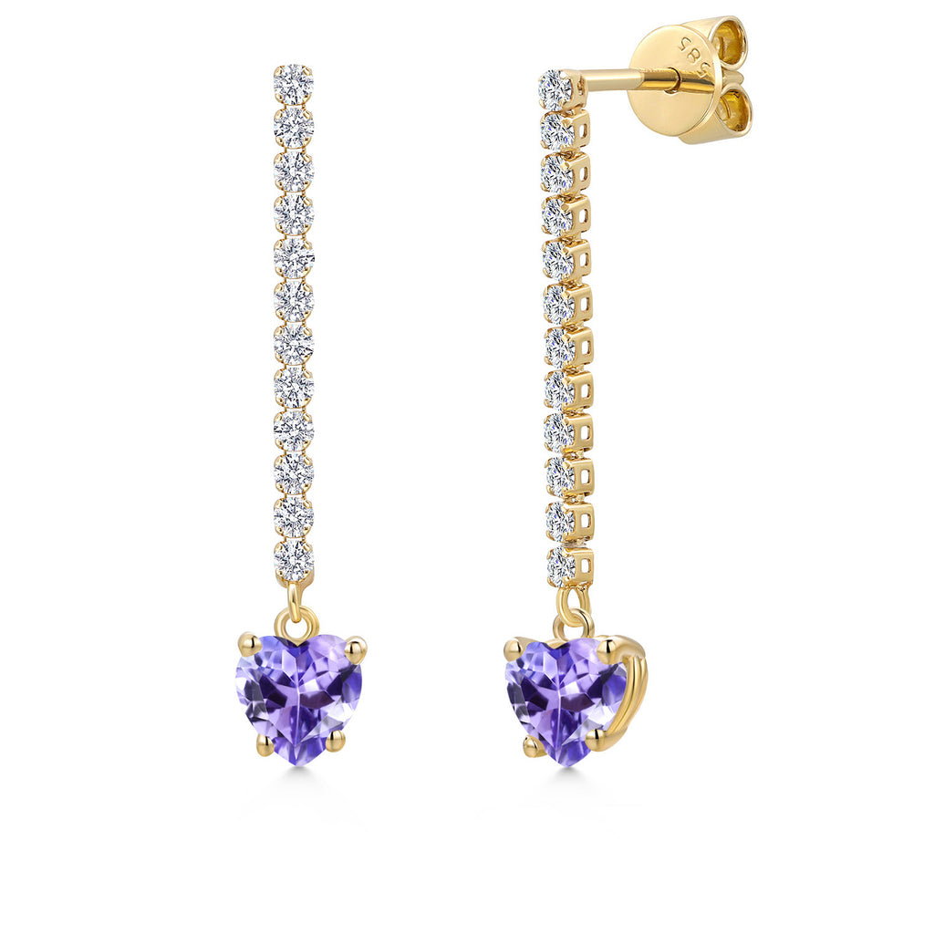 Tanzanite - December_Earrings in 14K Yellow Gold
