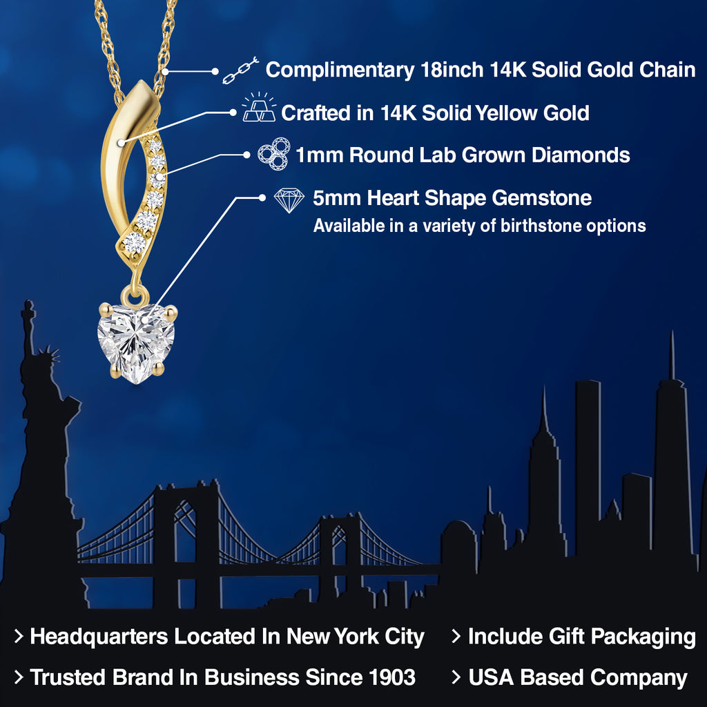 Lab Grown Diamond_Pendant in 14K Yellow Gold
