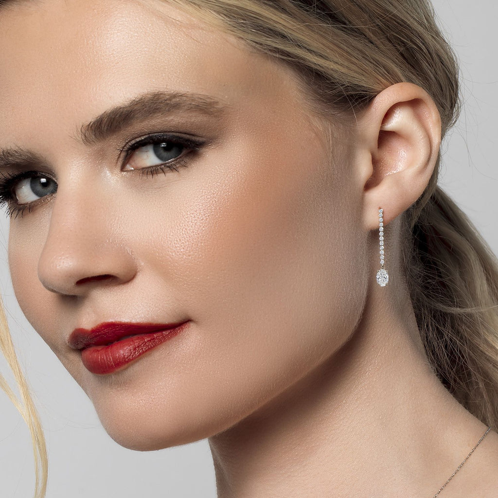 DEF and E - F_Earrings in 14K White Gold