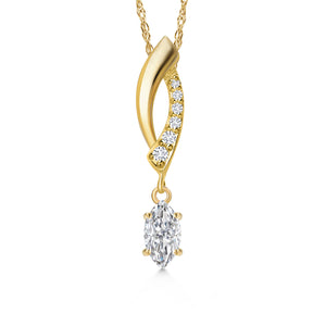 Lab Grown Diamond_Pendant in 14K Yellow Gold