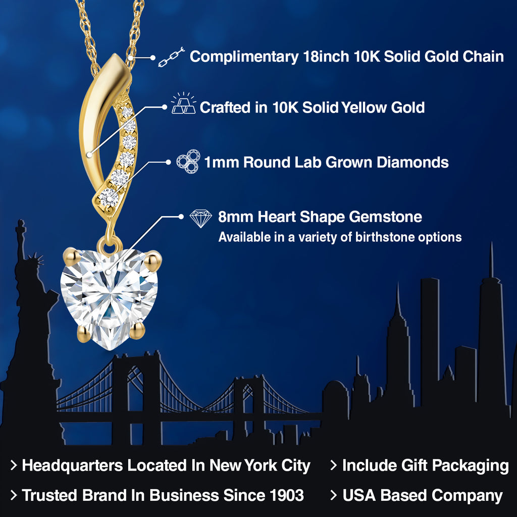 Lab Grown Diamond_Pendant in 14K Yellow Gold