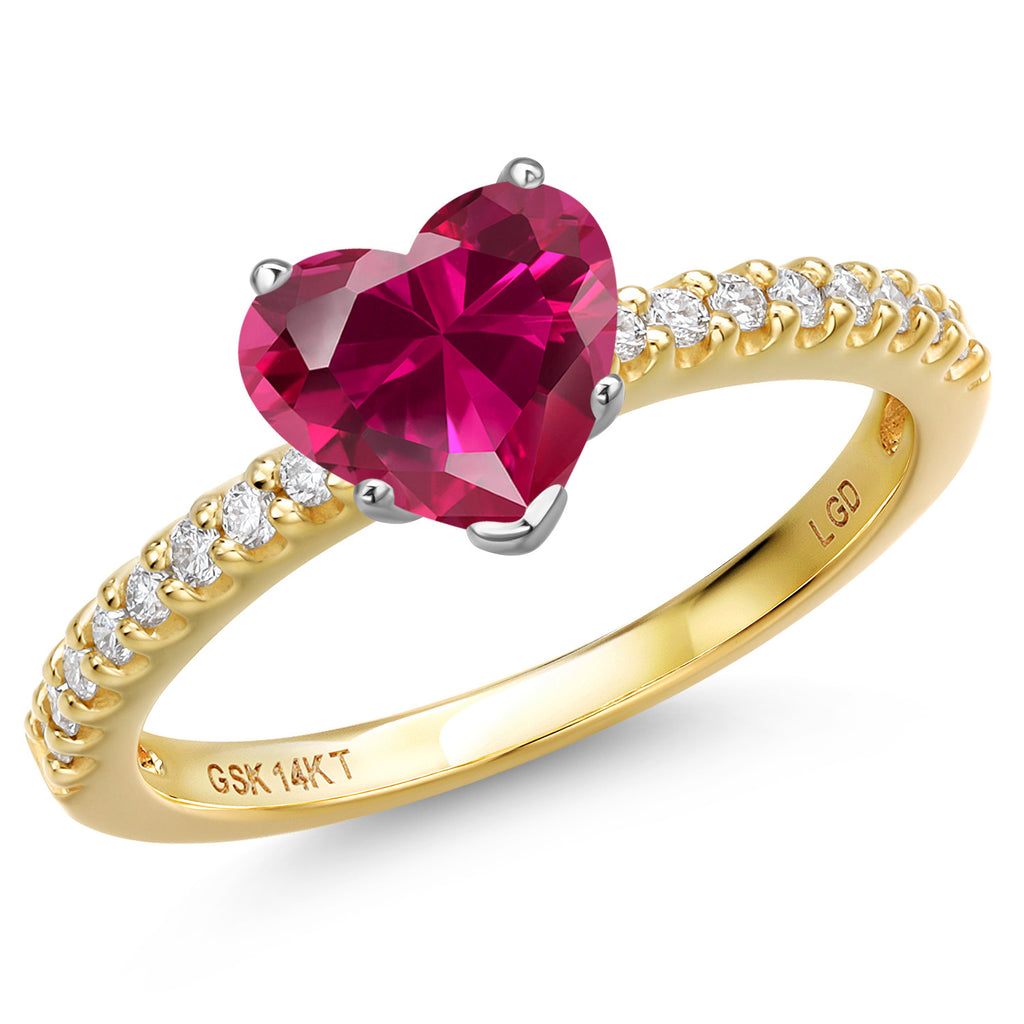 Created Ruby - July_5_Ring in 14K Two Tone Gold
