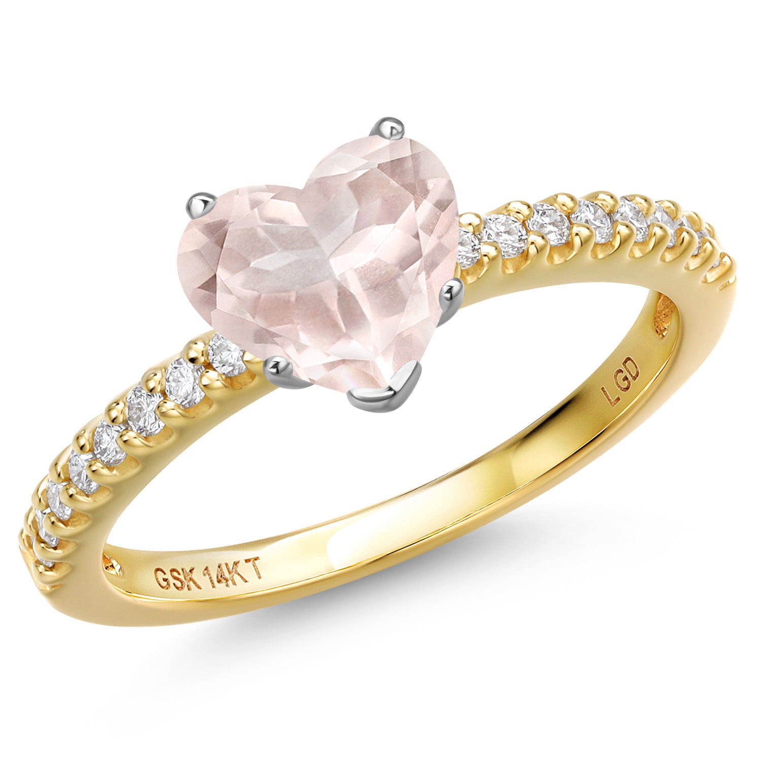 Rose Quartz_8_Ring in 14K Two Tone Gold