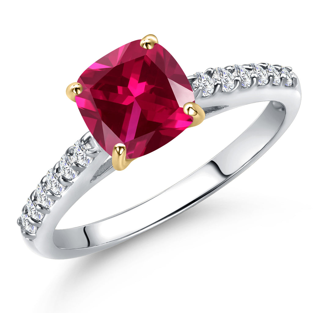 Created Ruby - July_7_Ring in 10K Two Tone Gold