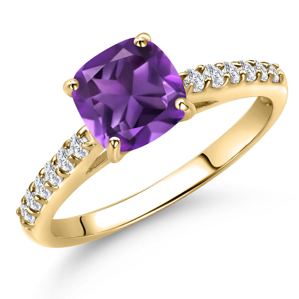 Amethyst - February_7_Ring in 10K Yellow Gold