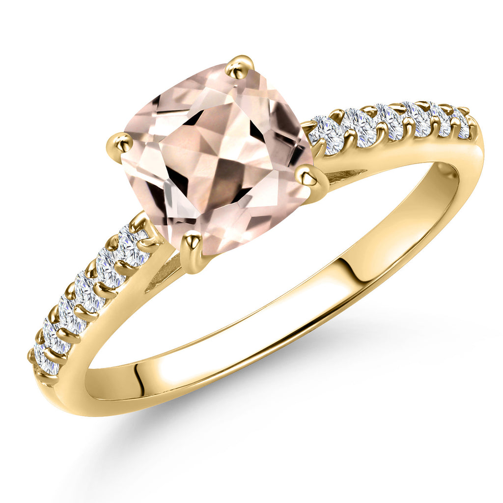 Morganite - October_8_Ring in 10K Yellow Gold
