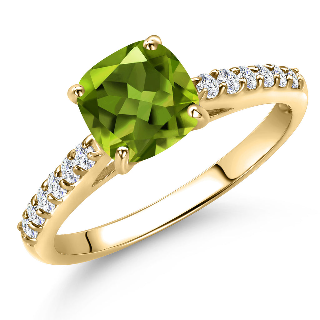 Peridot - August_9_Ring in 10K Yellow Gold