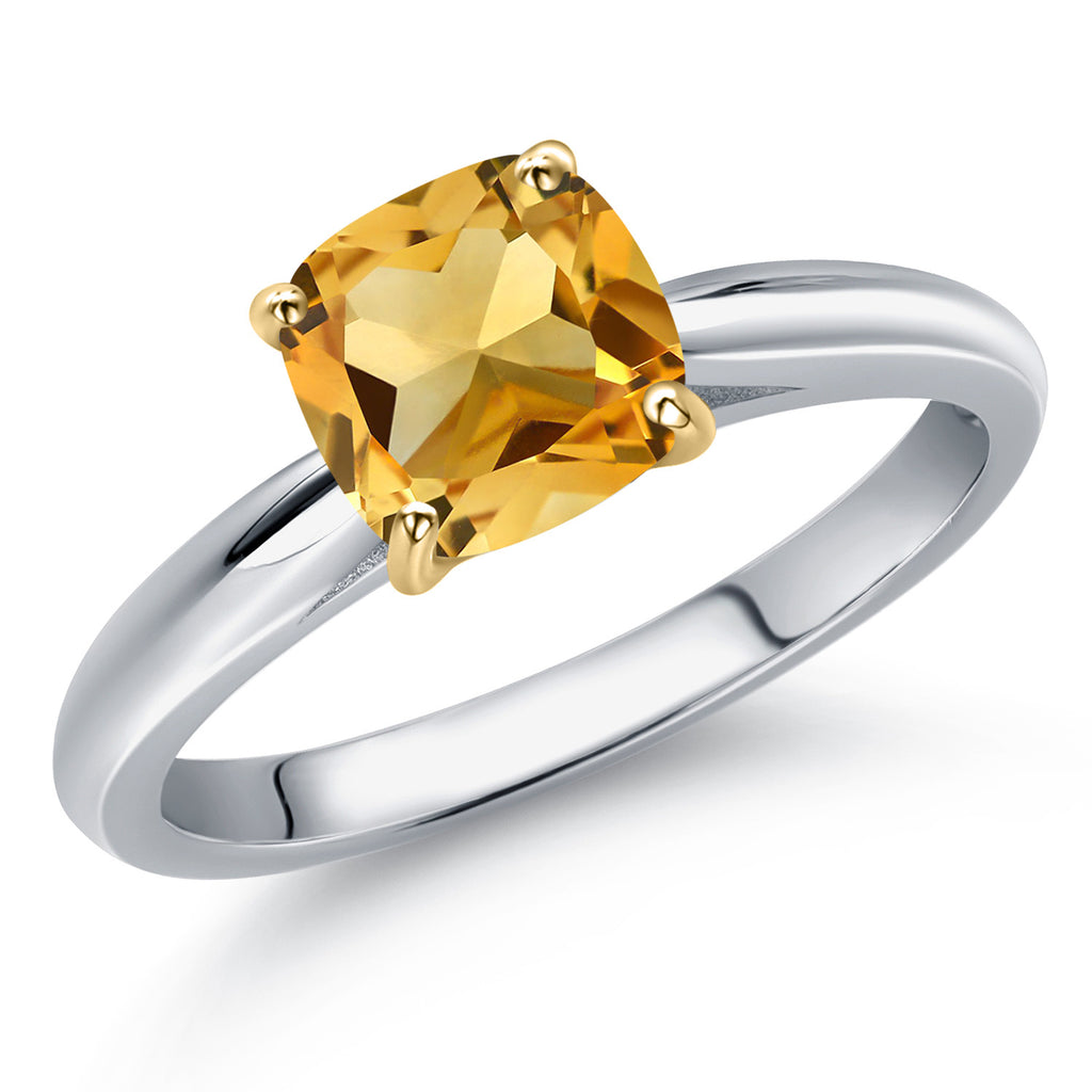 Citrine - November_7_Ring in 10K Two Tone Gold