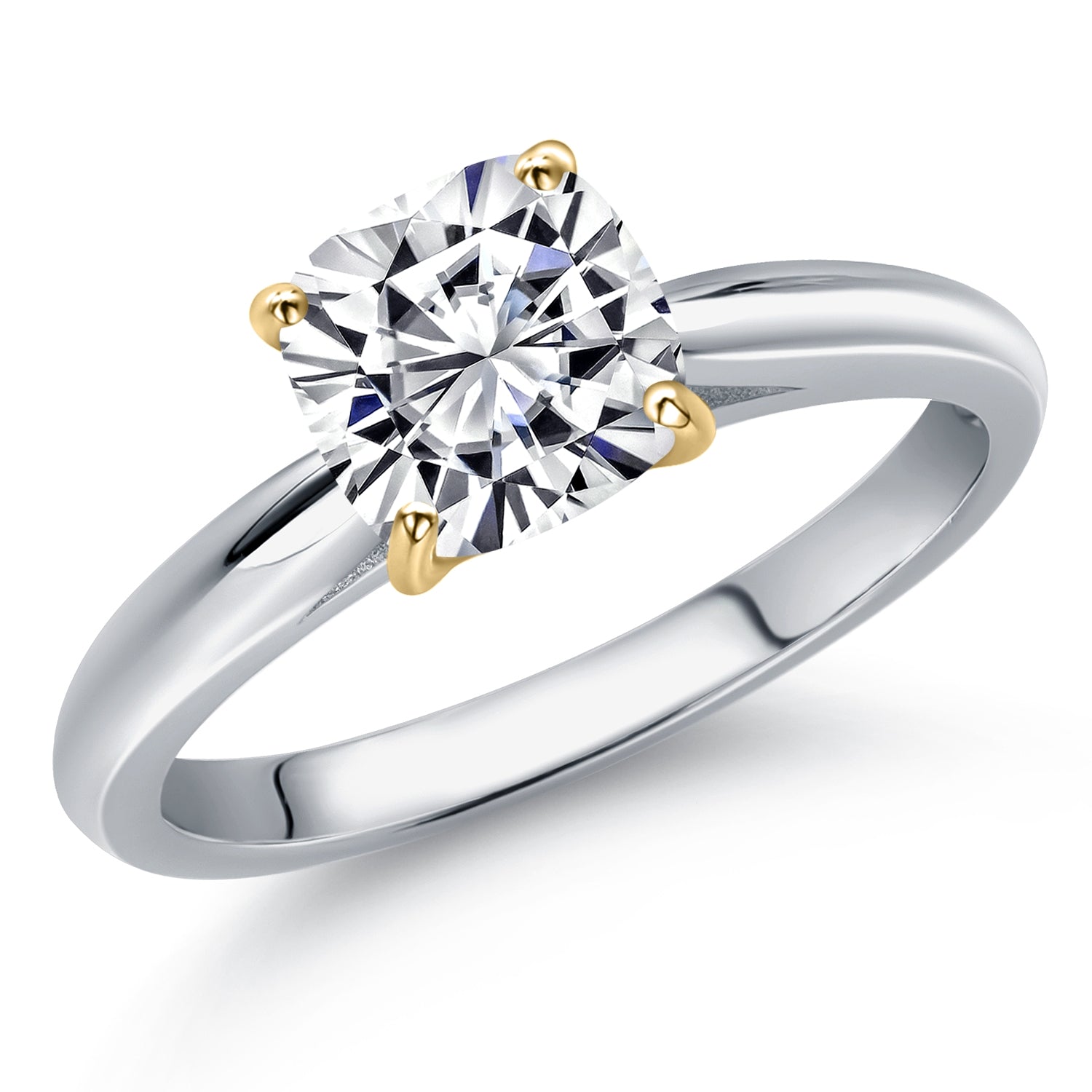 Ring in 10K Two Tone Gold