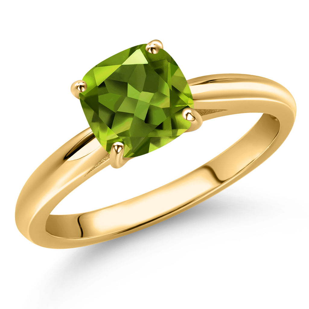 Peridot - August_6_Ring in 10K Yellow Gold