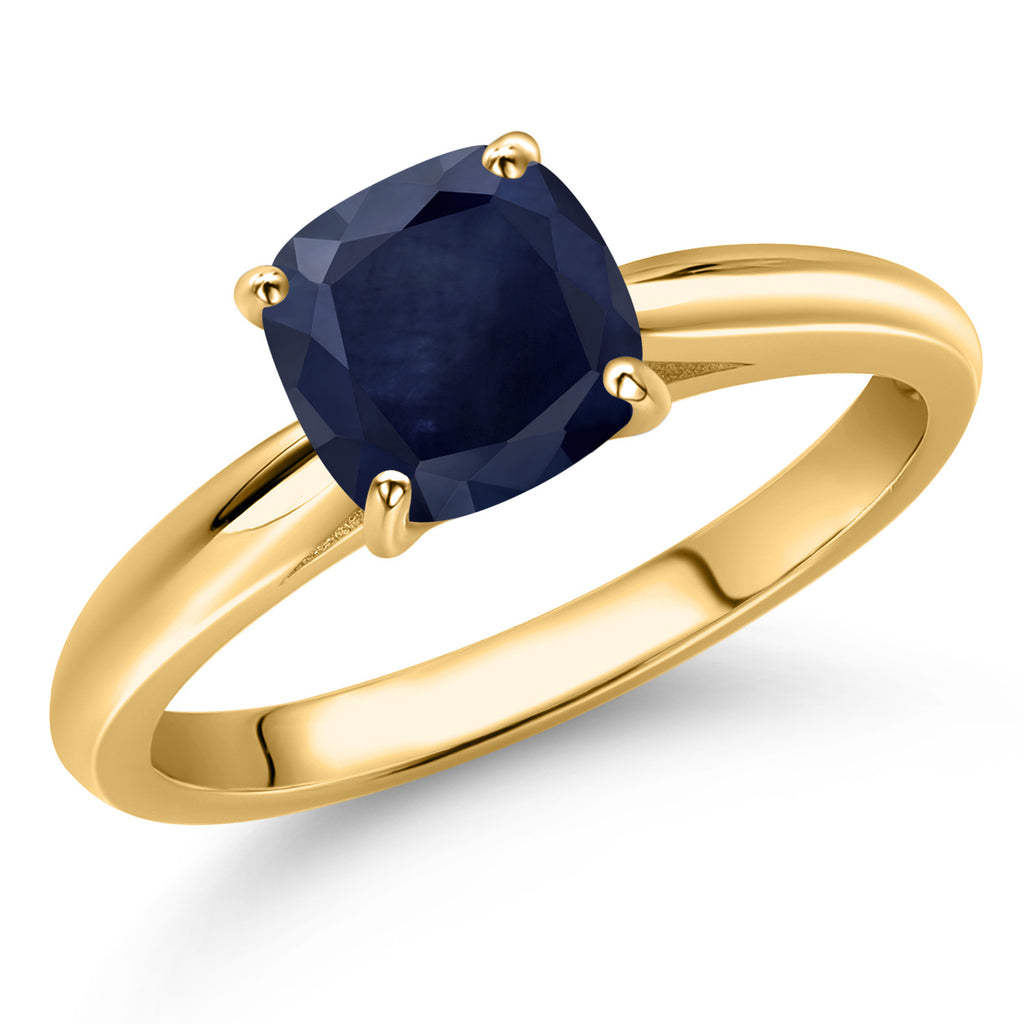 Blue Sapphire - September_5_Ring in 10K Yellow Gold