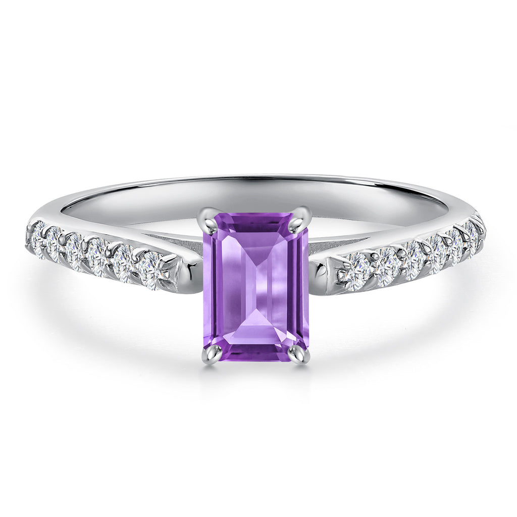 Amethyst - February_Ring in 10K White Gold