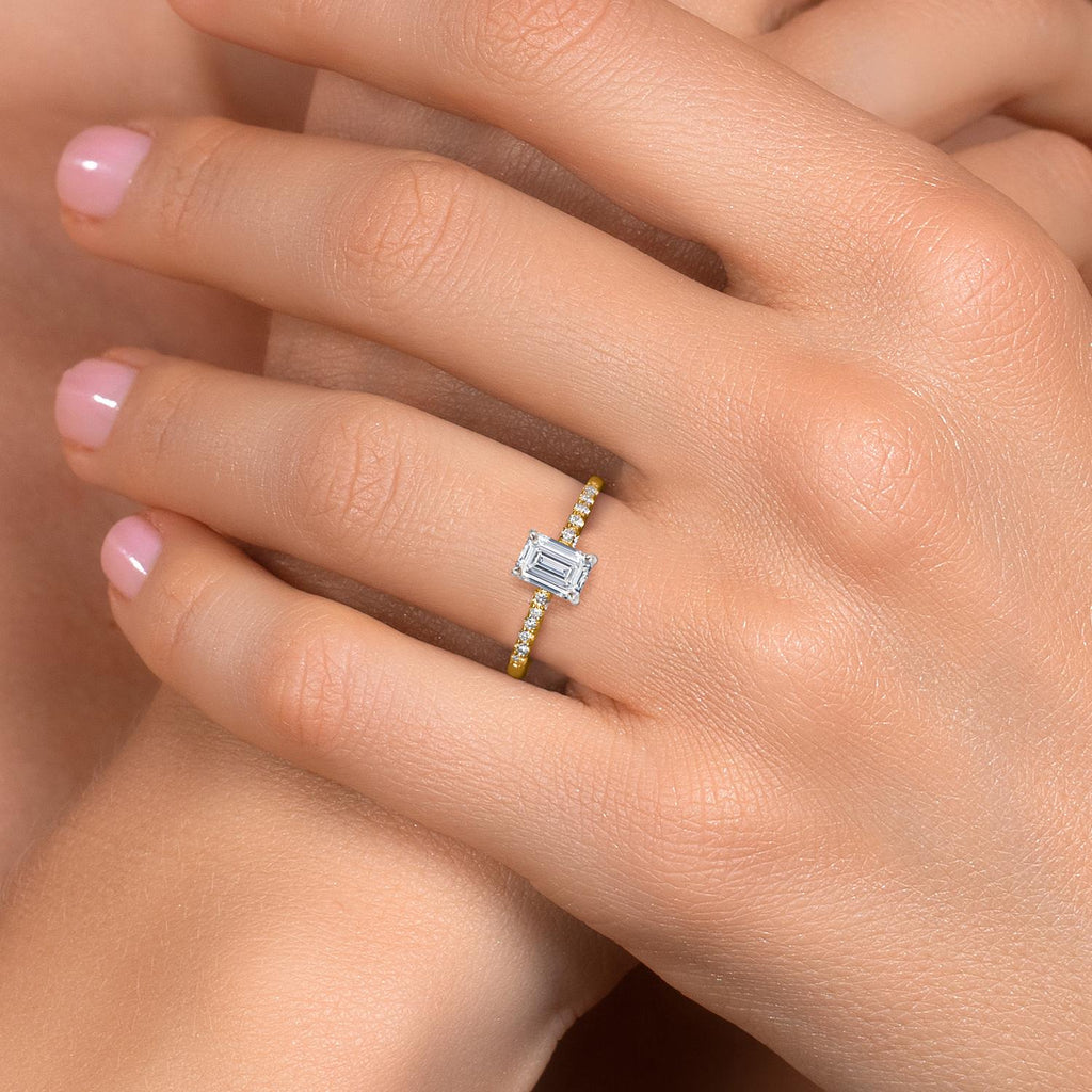 Ring in 10K Two Tone Gold