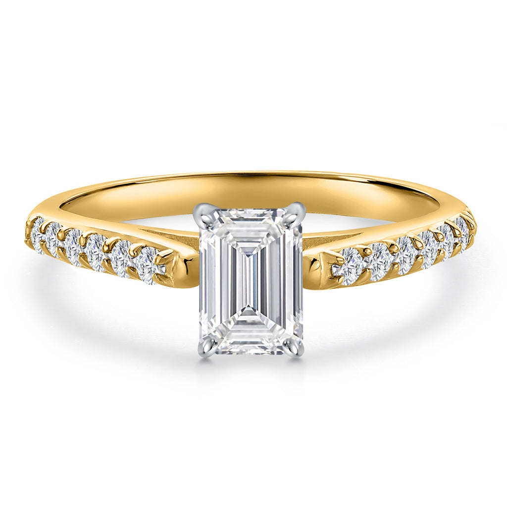 Ring in 10K Two Tone Gold