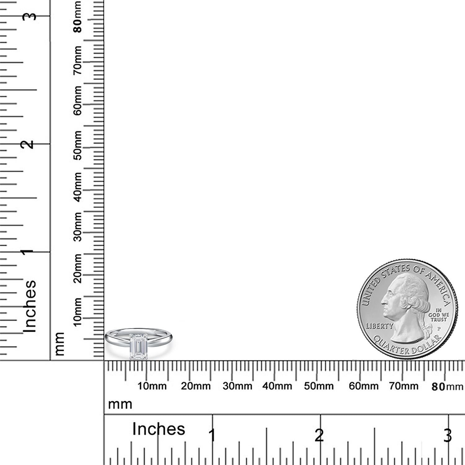 Ring in 10K White Gold