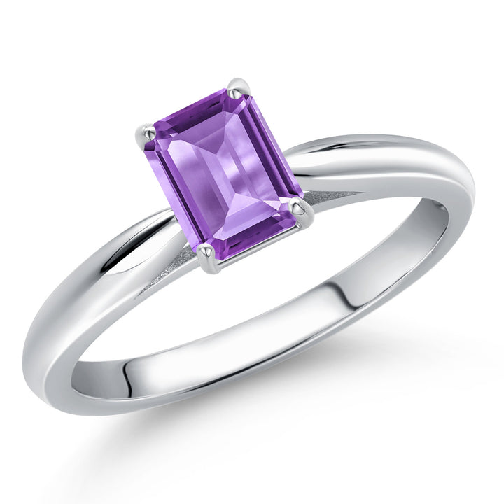 Amethyst - February_Ring in 10K White Gold