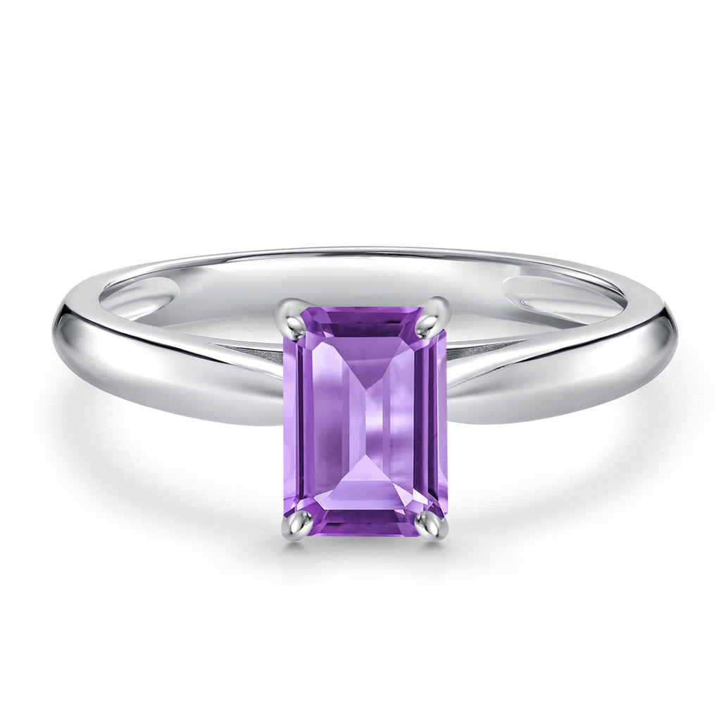 Amethyst - February_Ring in 10K White Gold