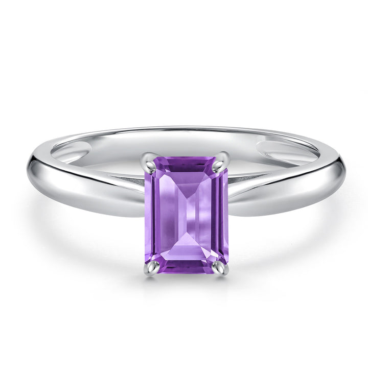 Amethyst - February_Ring in 10K White Gold