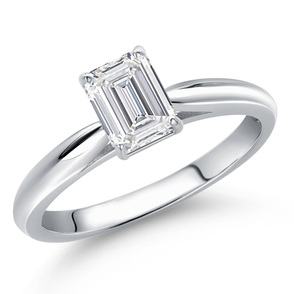 White Lab Grown Diamond - April_9_Ring in 10K White Gold
