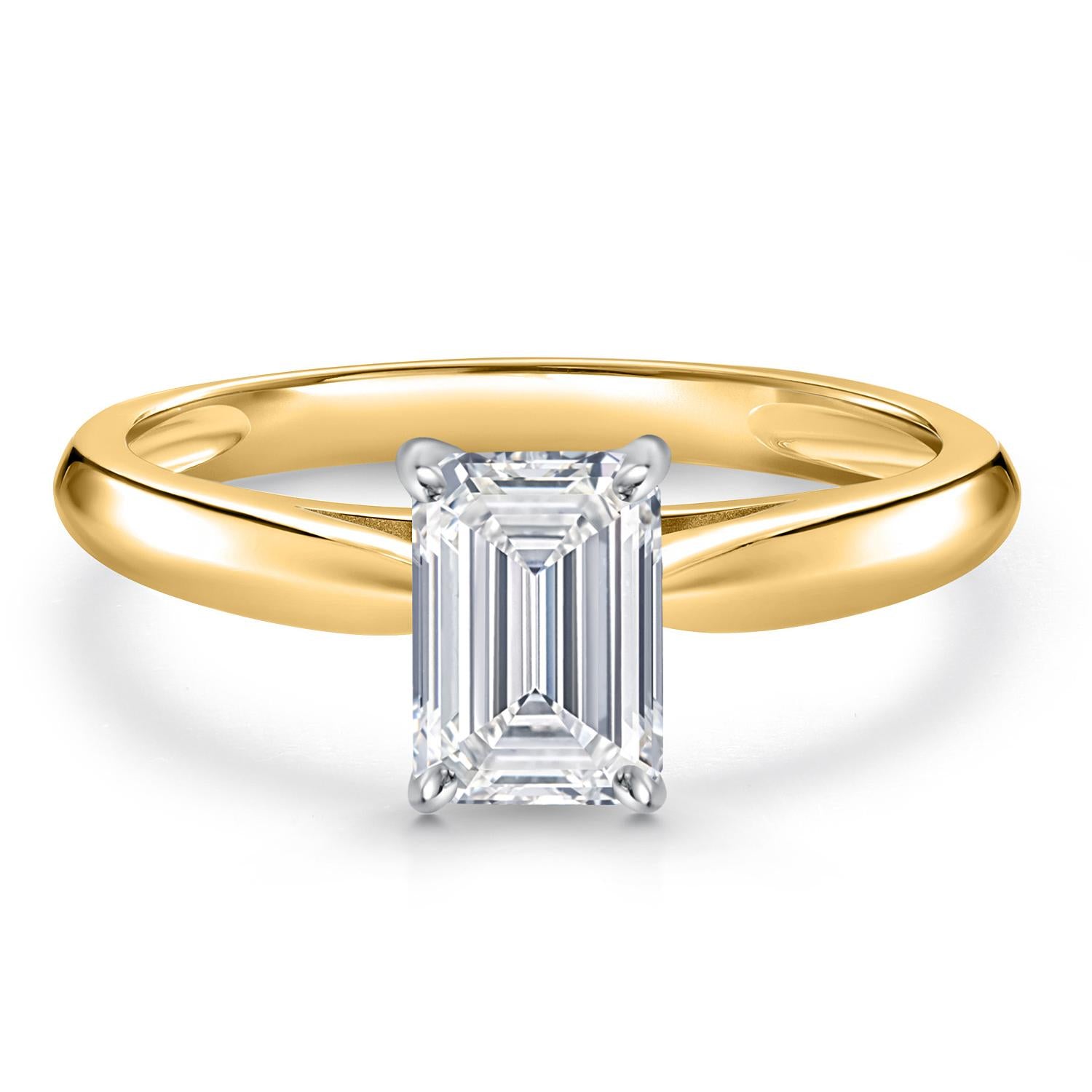 Ring in 10K Two Tone Gold