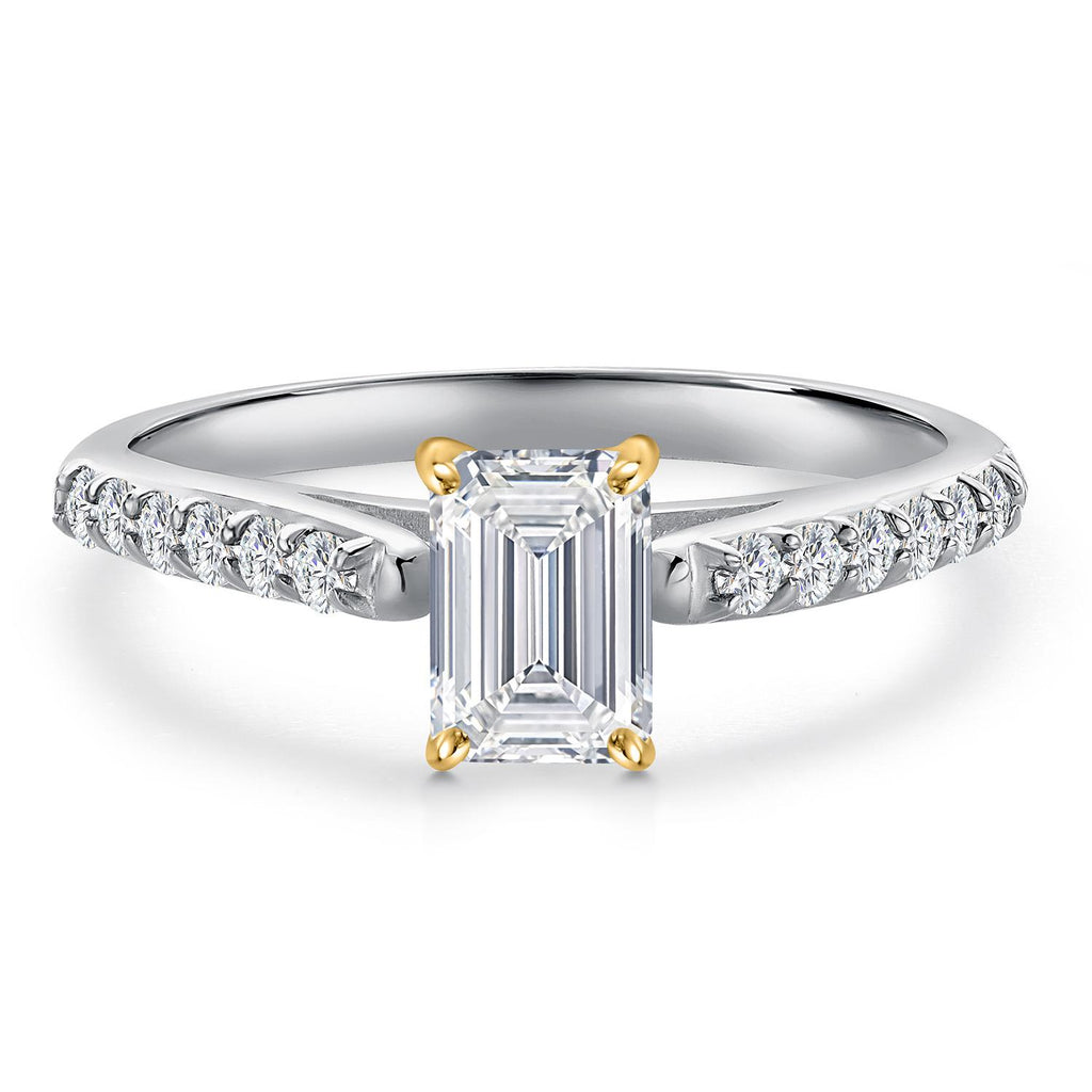 Ring in 10K Two Tone Gold