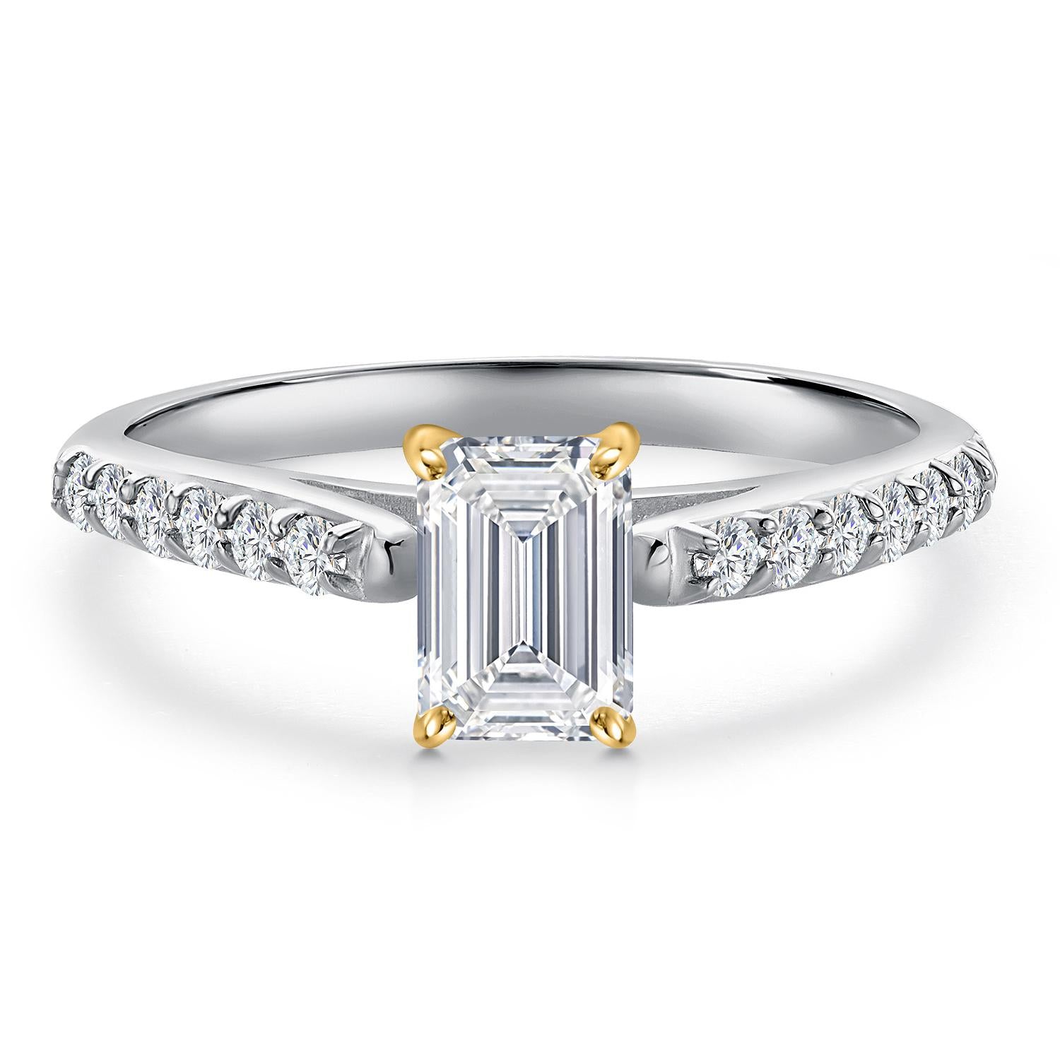 Ring in 10K Two Tone Gold