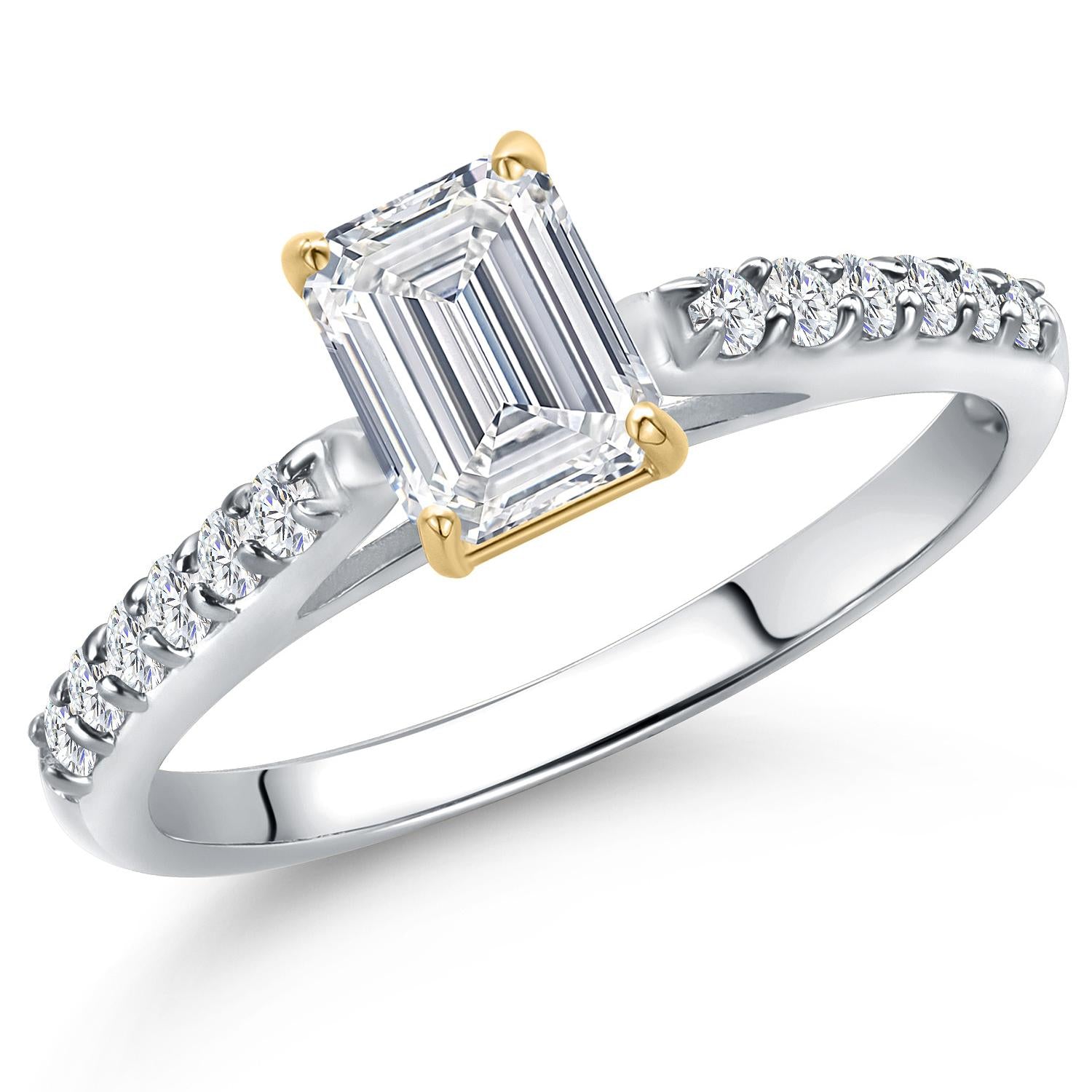 Ring in 10K Two Tone Gold