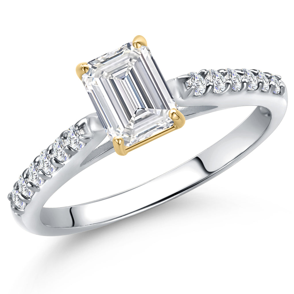 Ring in 10K Two Tone Gold