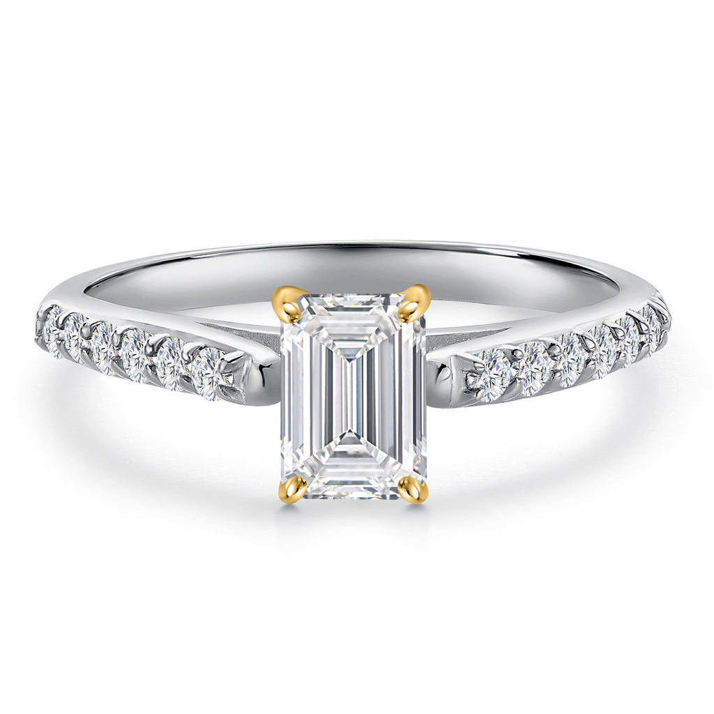 Ring in 10K Two Tone Gold