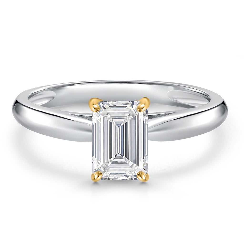 Ring in 10K Two Tone Gold