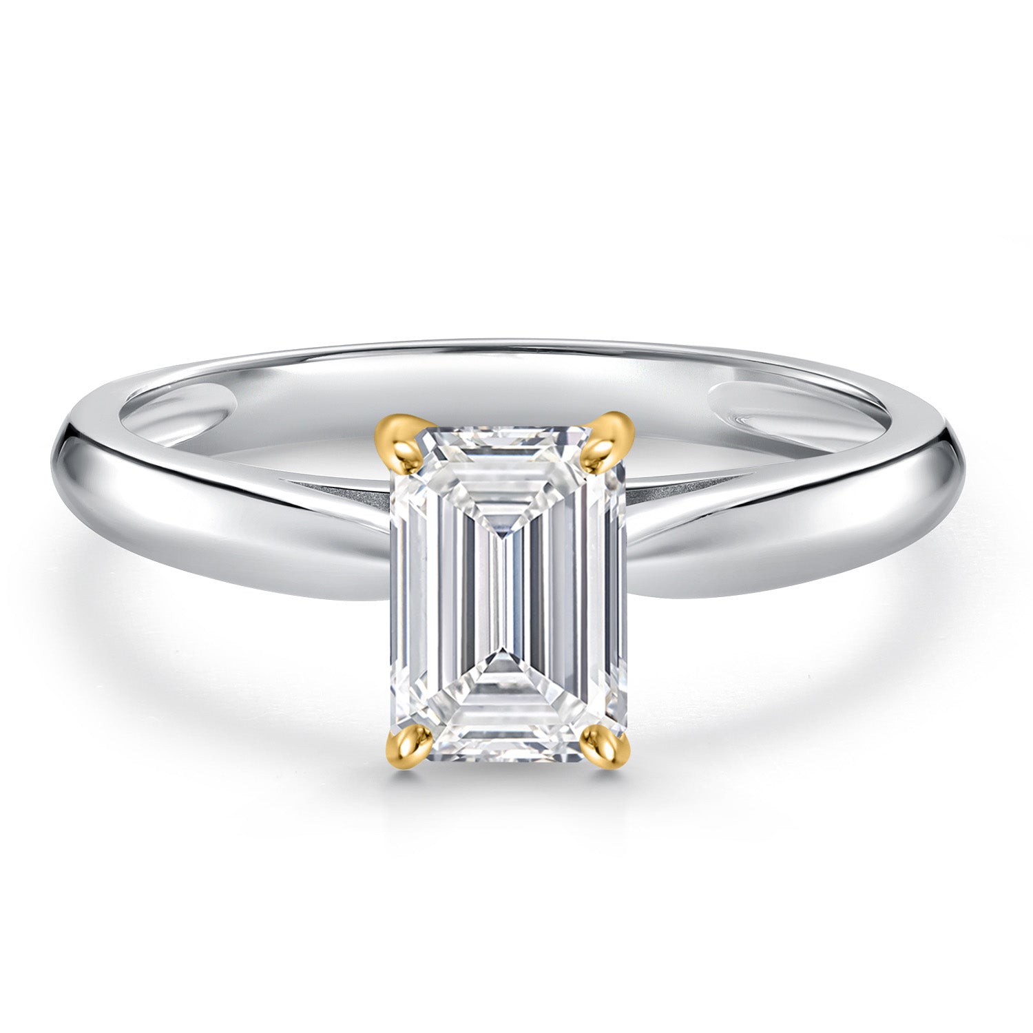 Ring in 10K Two Tone Gold