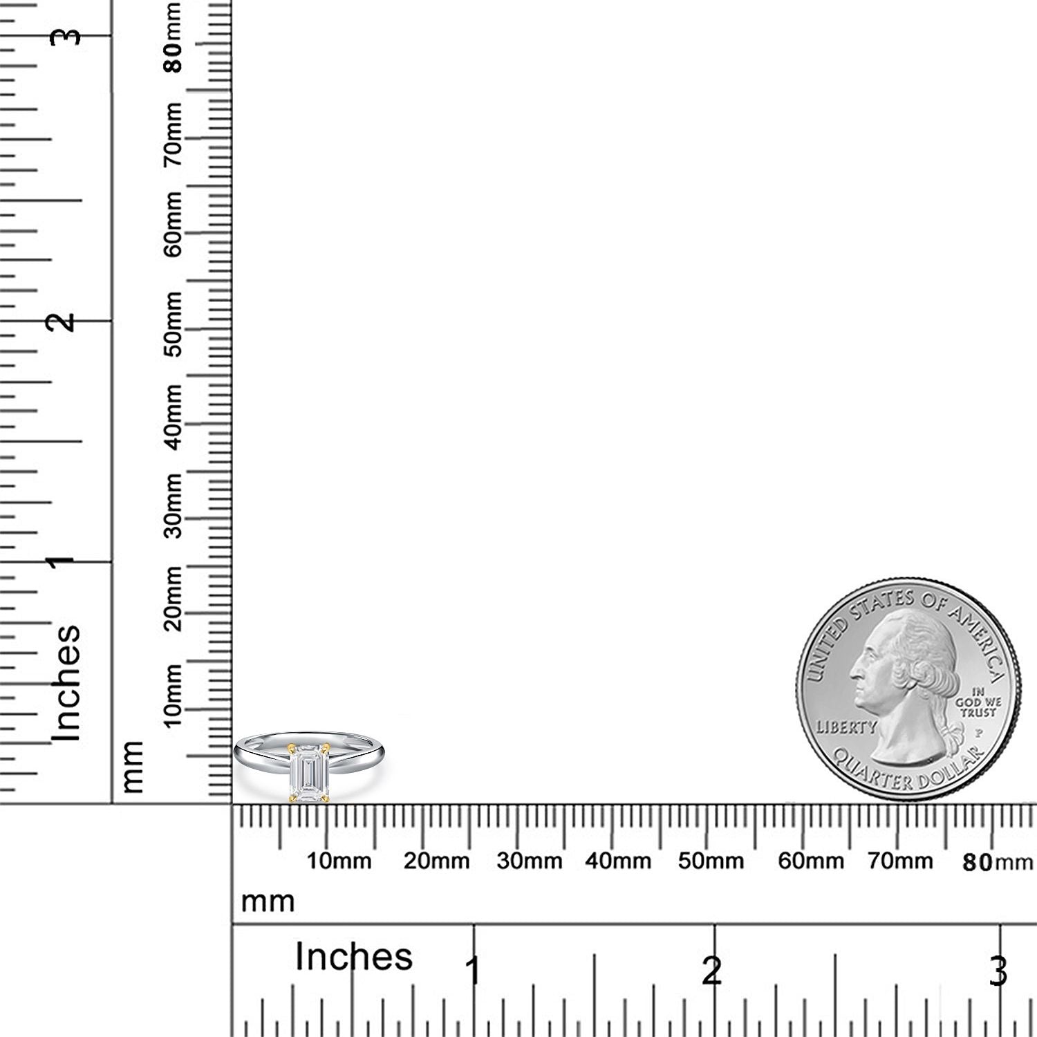 Ring in 10K Two Tone Gold