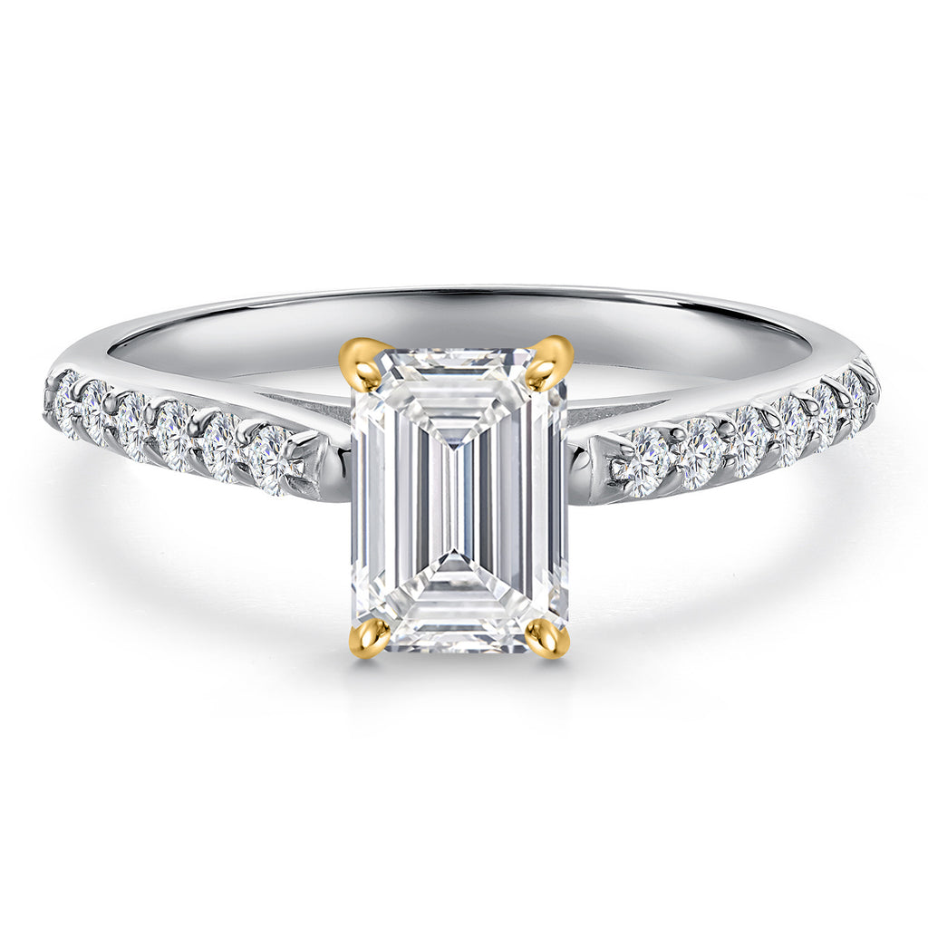 Ring in 10K Two Tone Gold