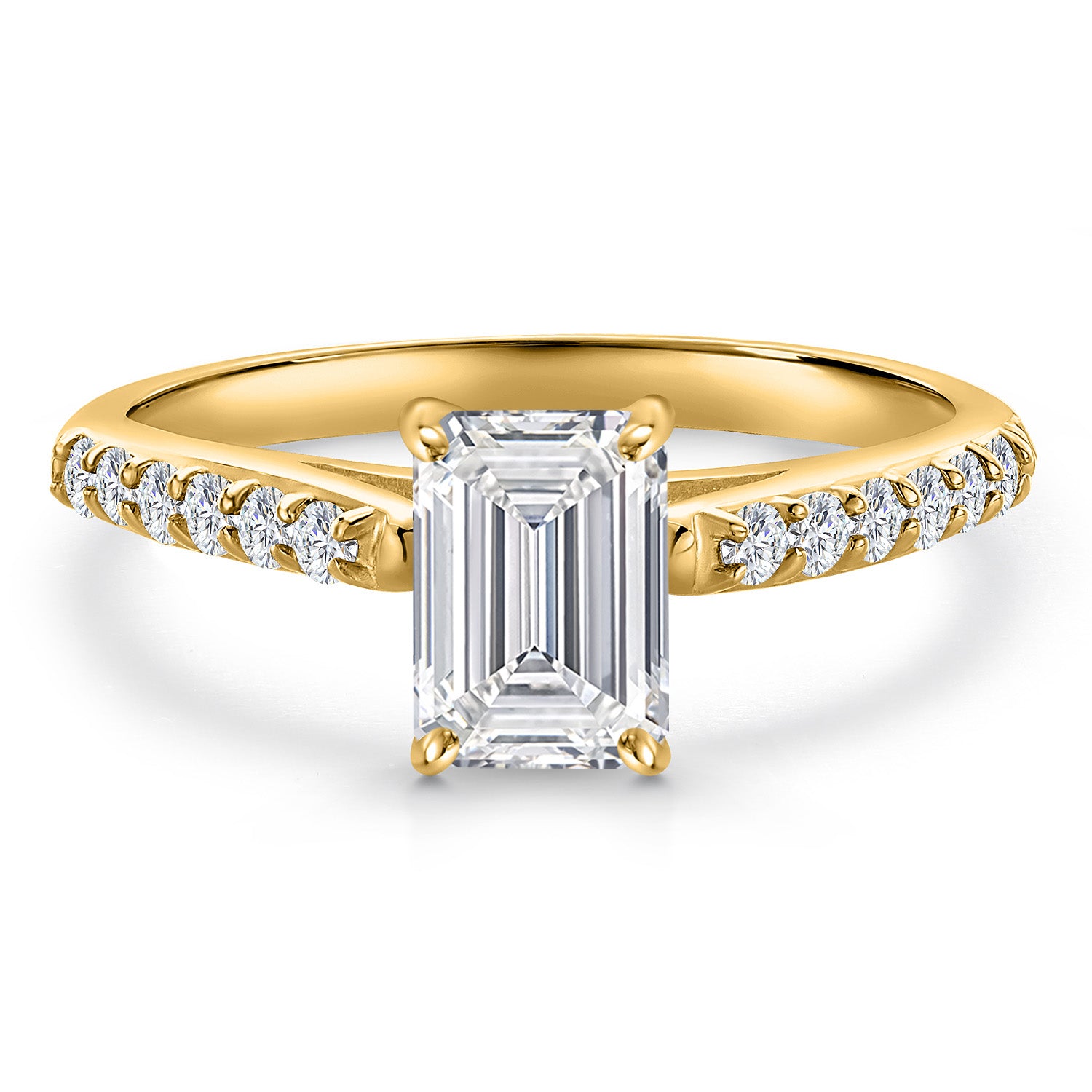 Lab Grown Diamond_7_Ring in 10K Yellow Gold