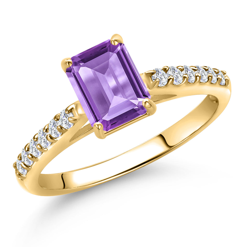 Amethyst - February_8_Ring in 10K Yellow Gold