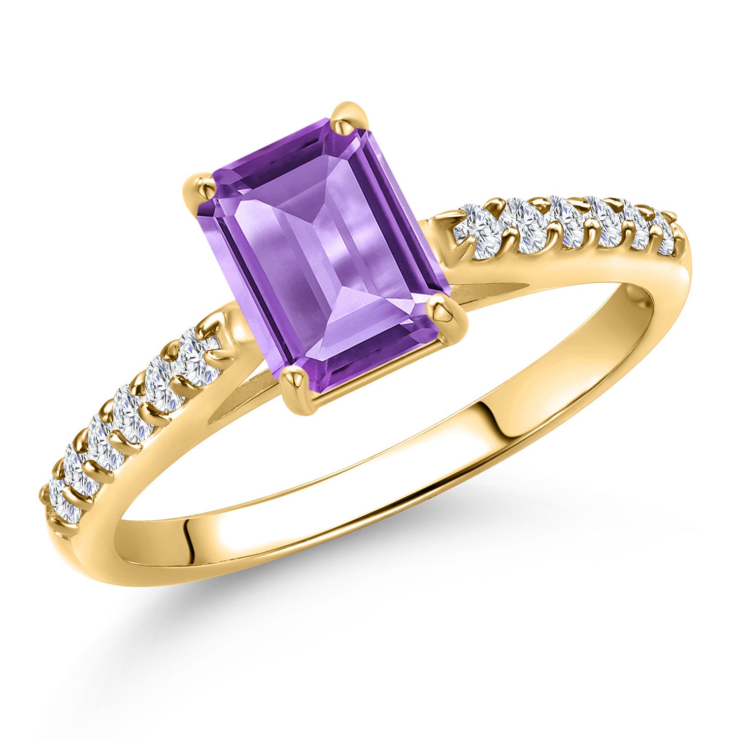 Amethyst - February_7_Ring in 10K Yellow Gold