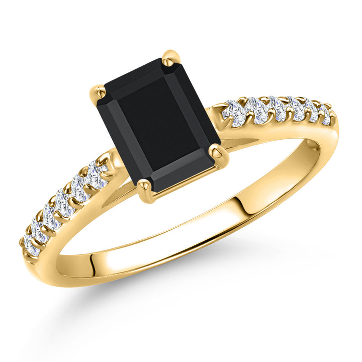 Onyx - December_9_Ring in 10K Yellow Gold