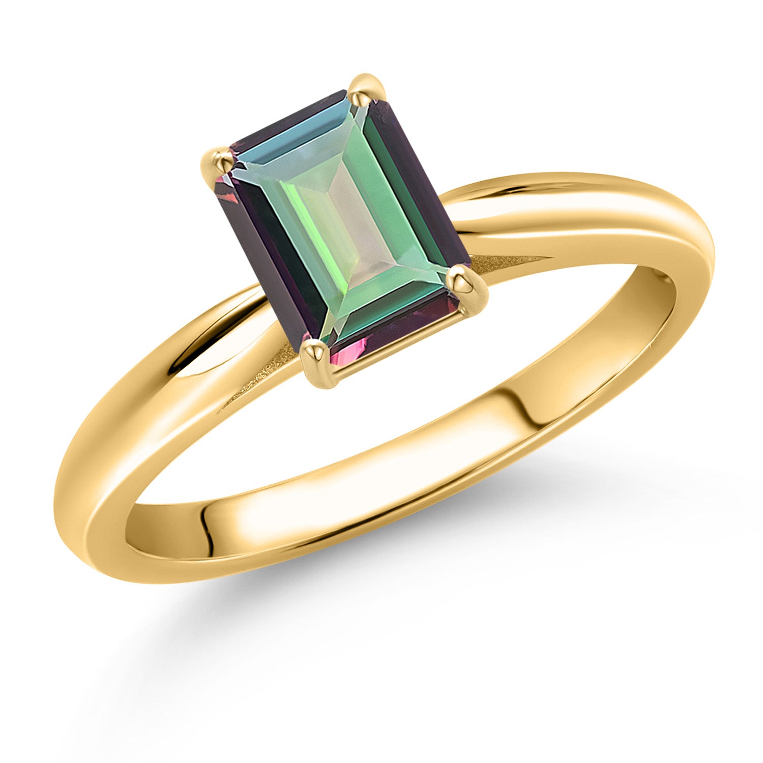 Green Mystic Topaz_9_Ring in 10K Yellow Gold