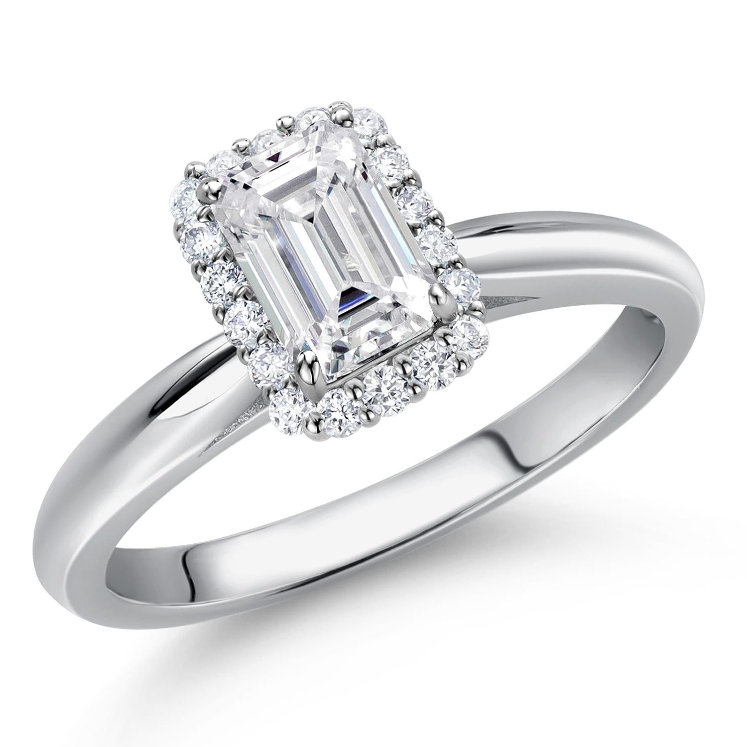 Ring in 10K White Gold