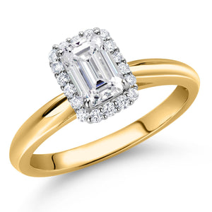Ring in 10K Two Tone Gold