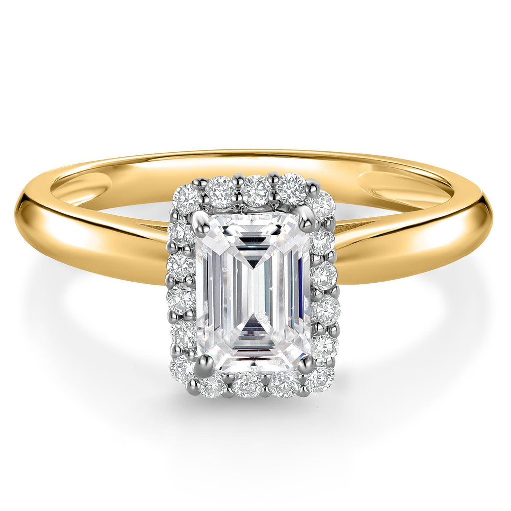 Ring in 10K Two Tone Gold