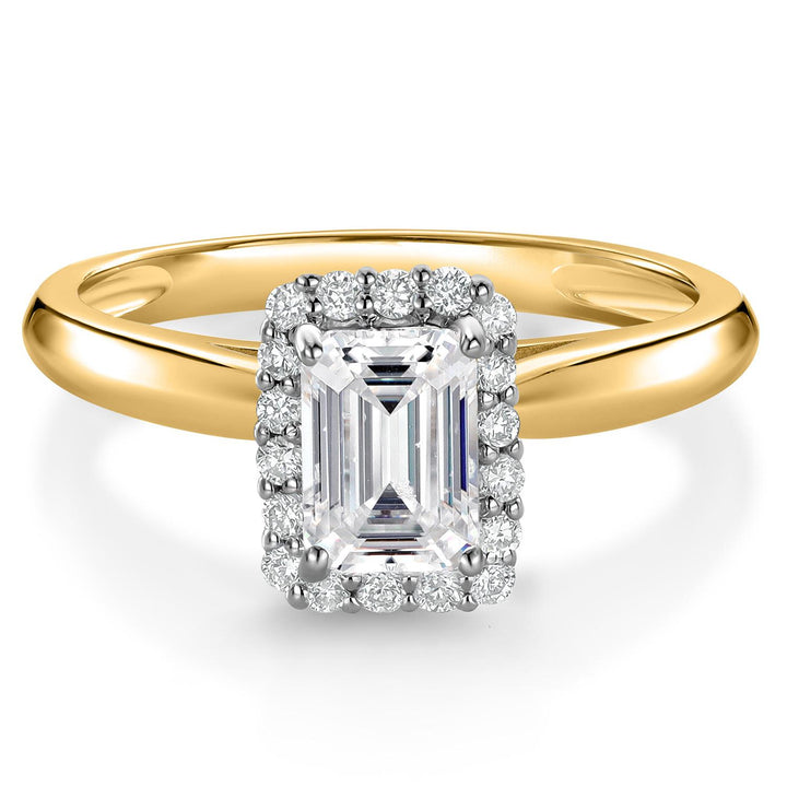 Ring in 10K Two Tone Gold