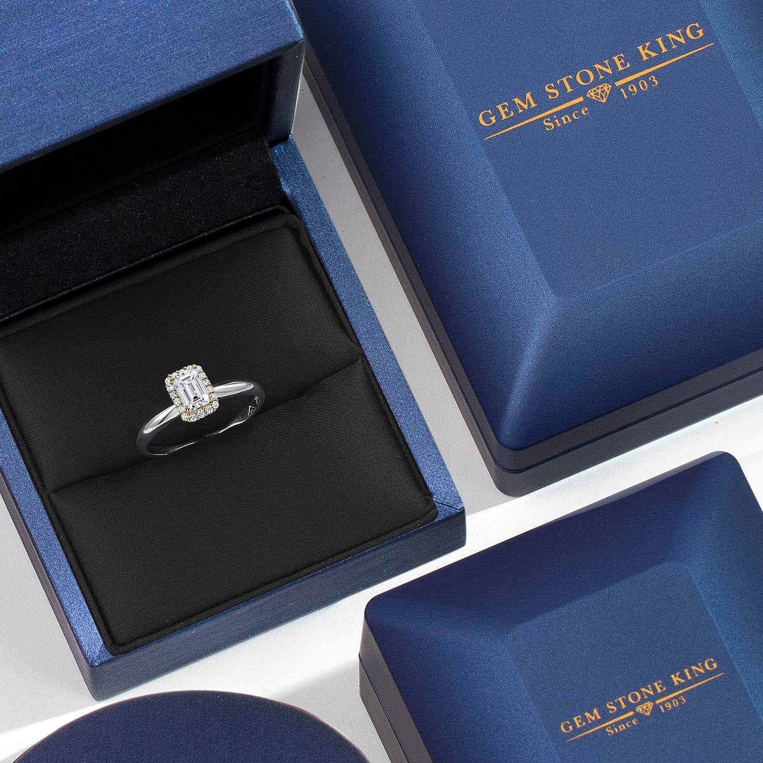 Ring in 10K Two Tone Gold