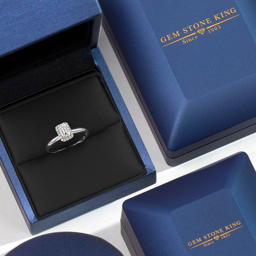Ring in 925 Sterling Silver and 10K Yellow Gold