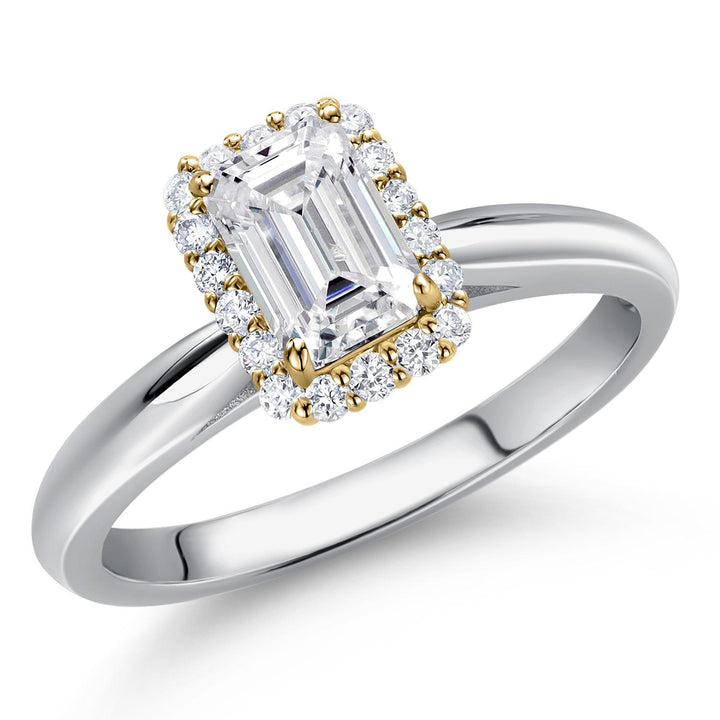 Ring in 925 Sterling Silver and 10K Yellow Gold