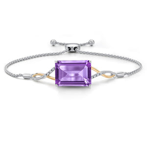 Bracelet in 925 Sterling Silver and 10K Yellow Gold