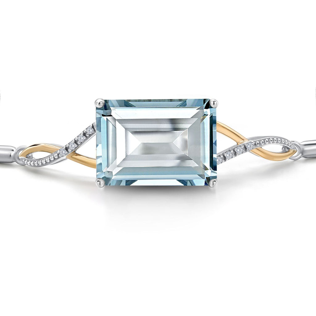 Bracelet in 925 Sterling Silver and 10K Yellow Gold