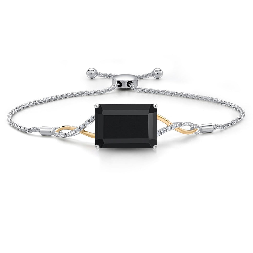 Bracelet in 925 Sterling Silver and 10K Yellow Gold